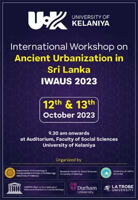International Workshop on Ancient Urbanization in Sri Lanka (IWAUS) 2023