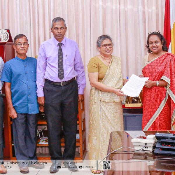 Signing MoU between University of Kelaniya and Central Bank of Sri Lanka