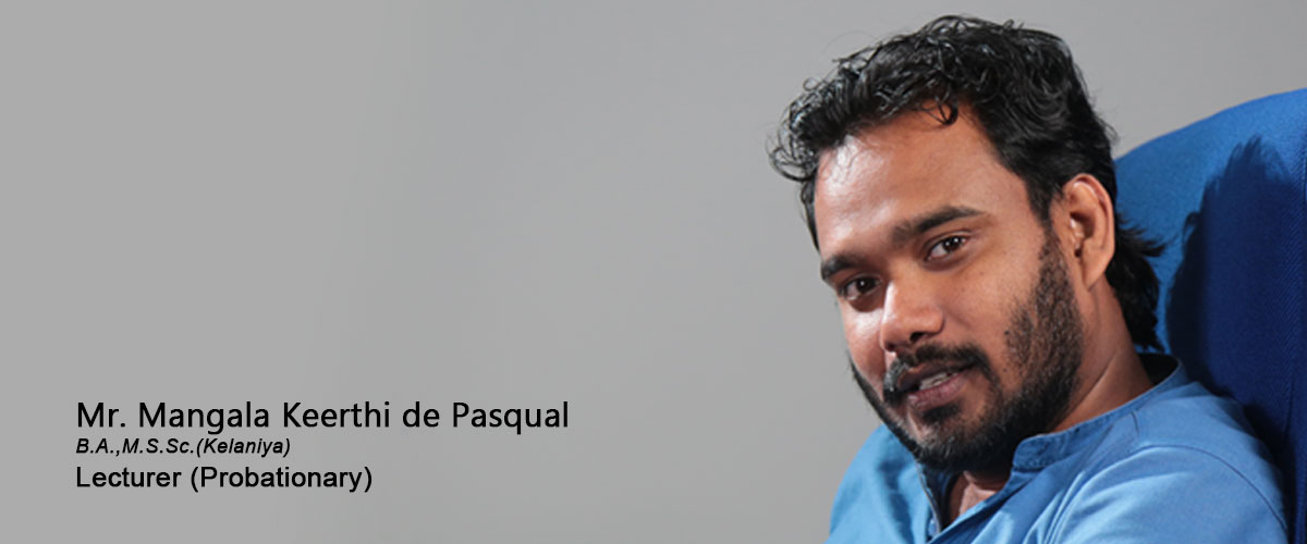 Mr. Mangala Keerthi de Pasqual