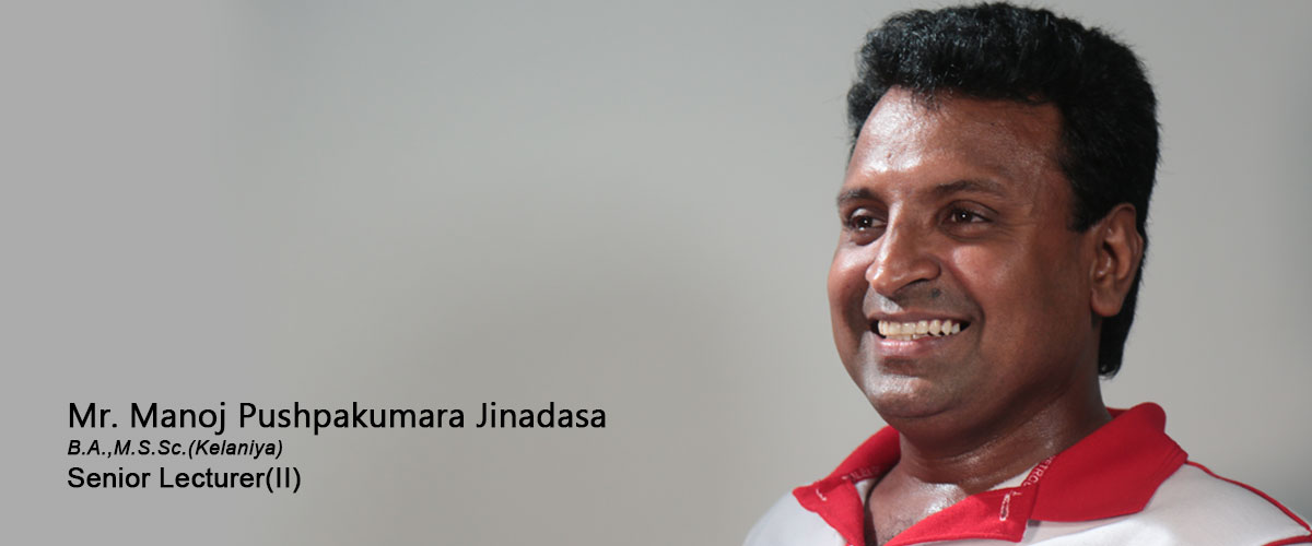 Mr. Manoj Pushpakumara Jinadasa