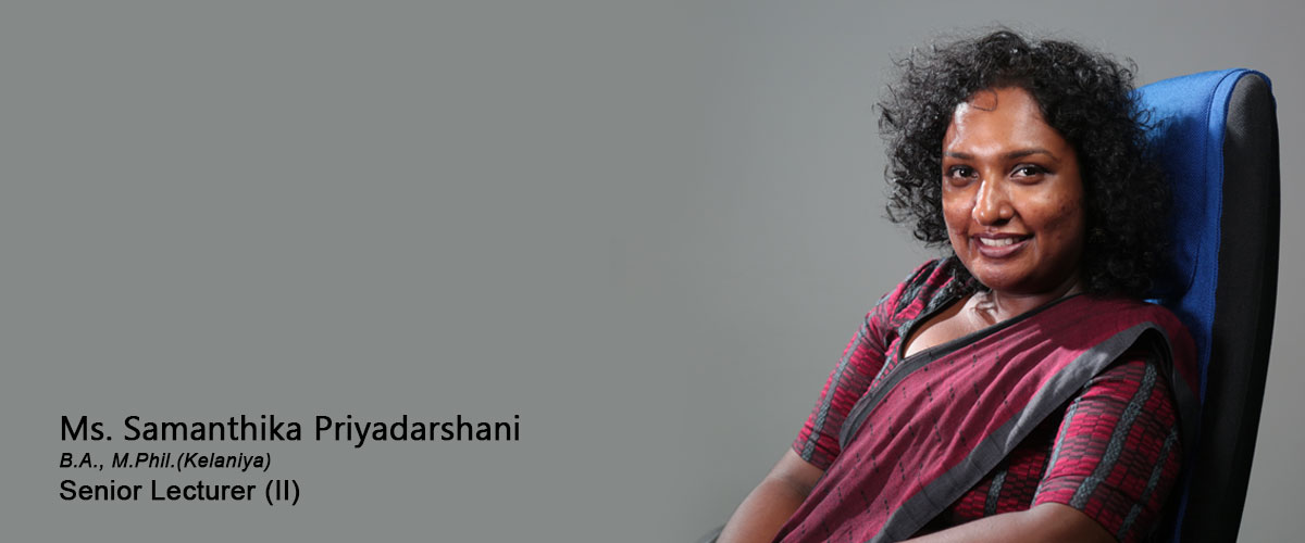 Ms. Samanthika Priyadarshani