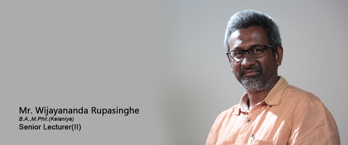 Mr. Wijayananda Rupasinghe