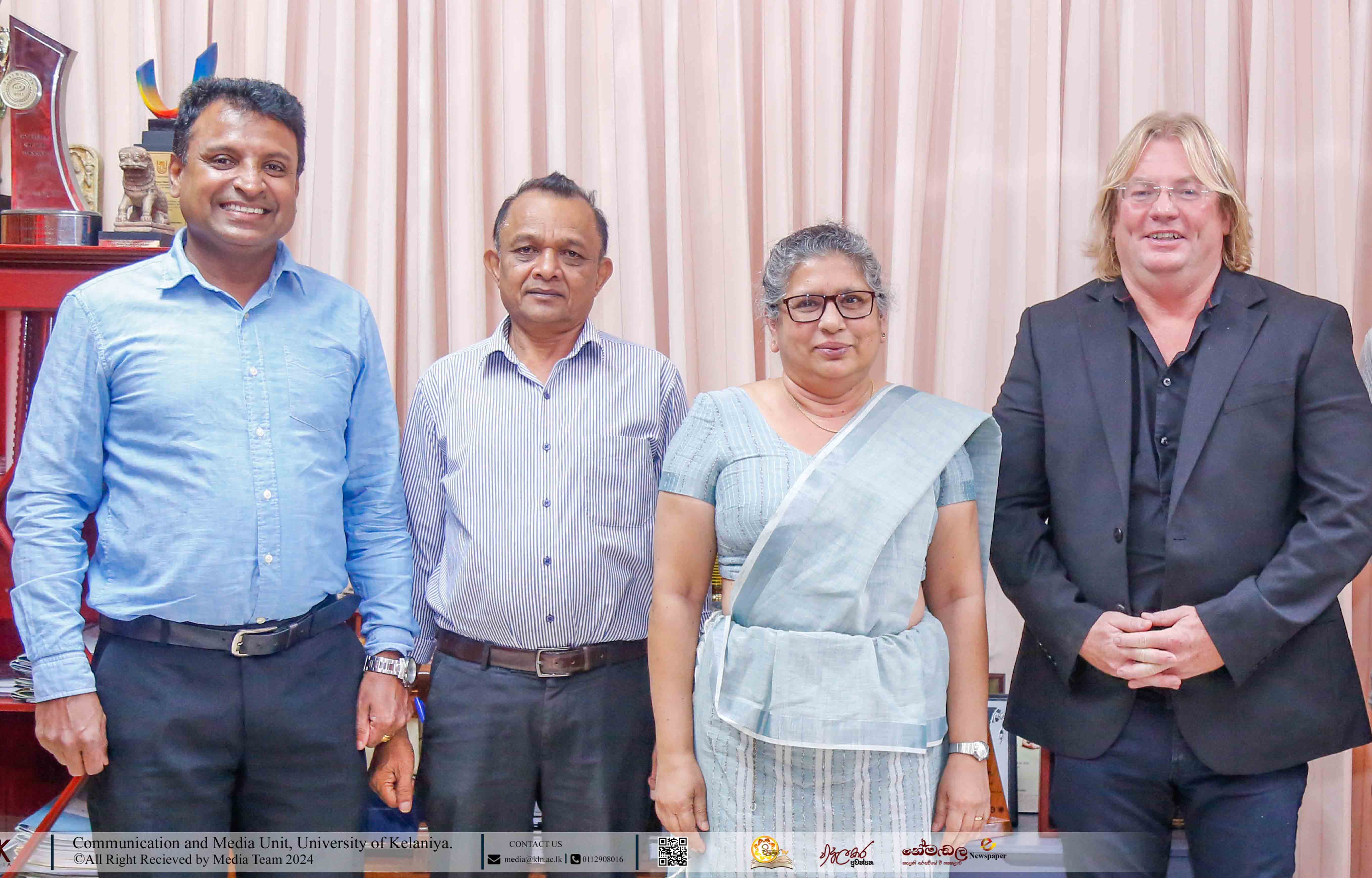 Dr. Chris Haywood from Newcastle University Meets the Vice-chancellor of the University of Kelaniya 