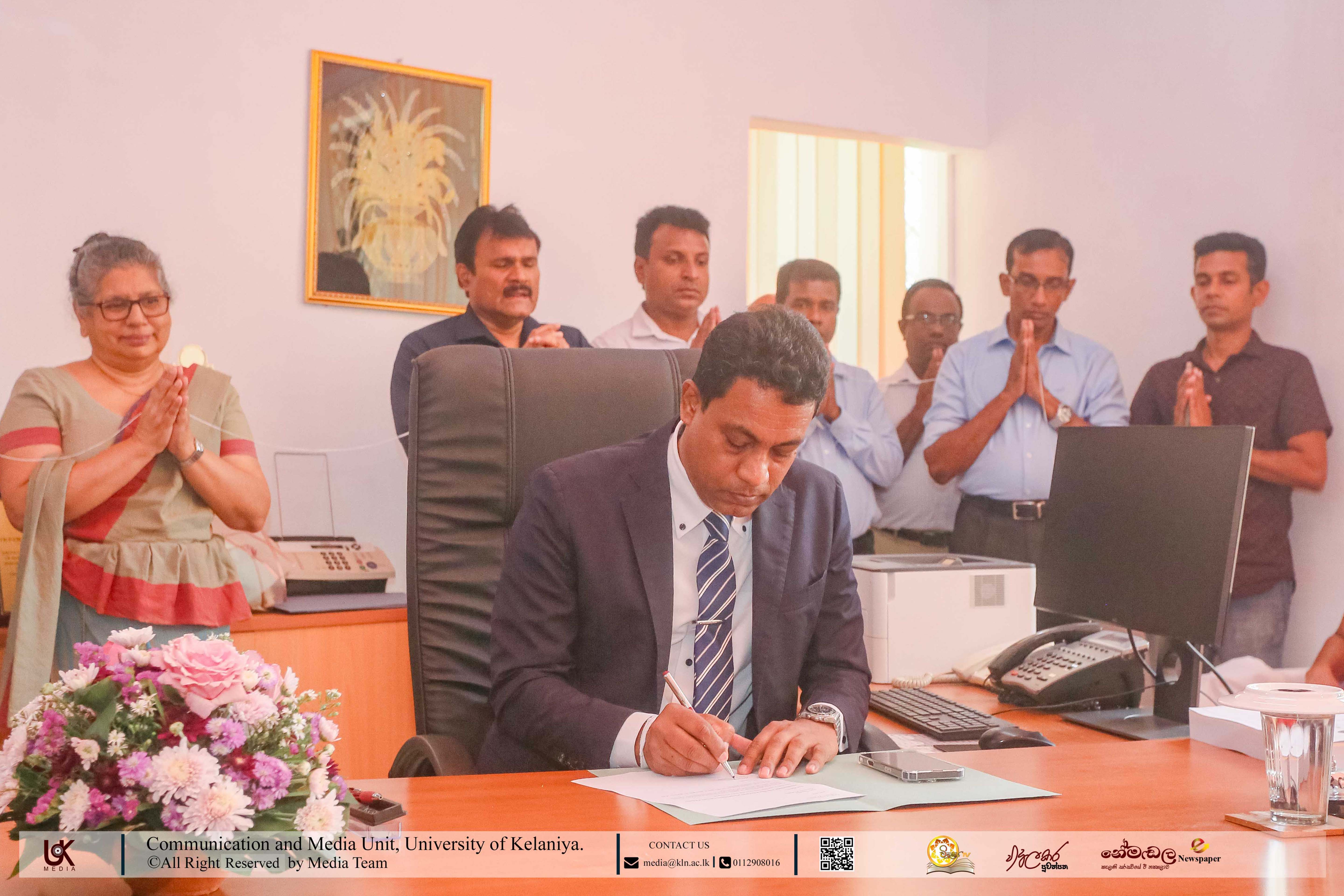 Professor Chaminda Abeysinghe Assumes Duties as the Dean of the Faculty of Social Sciences 