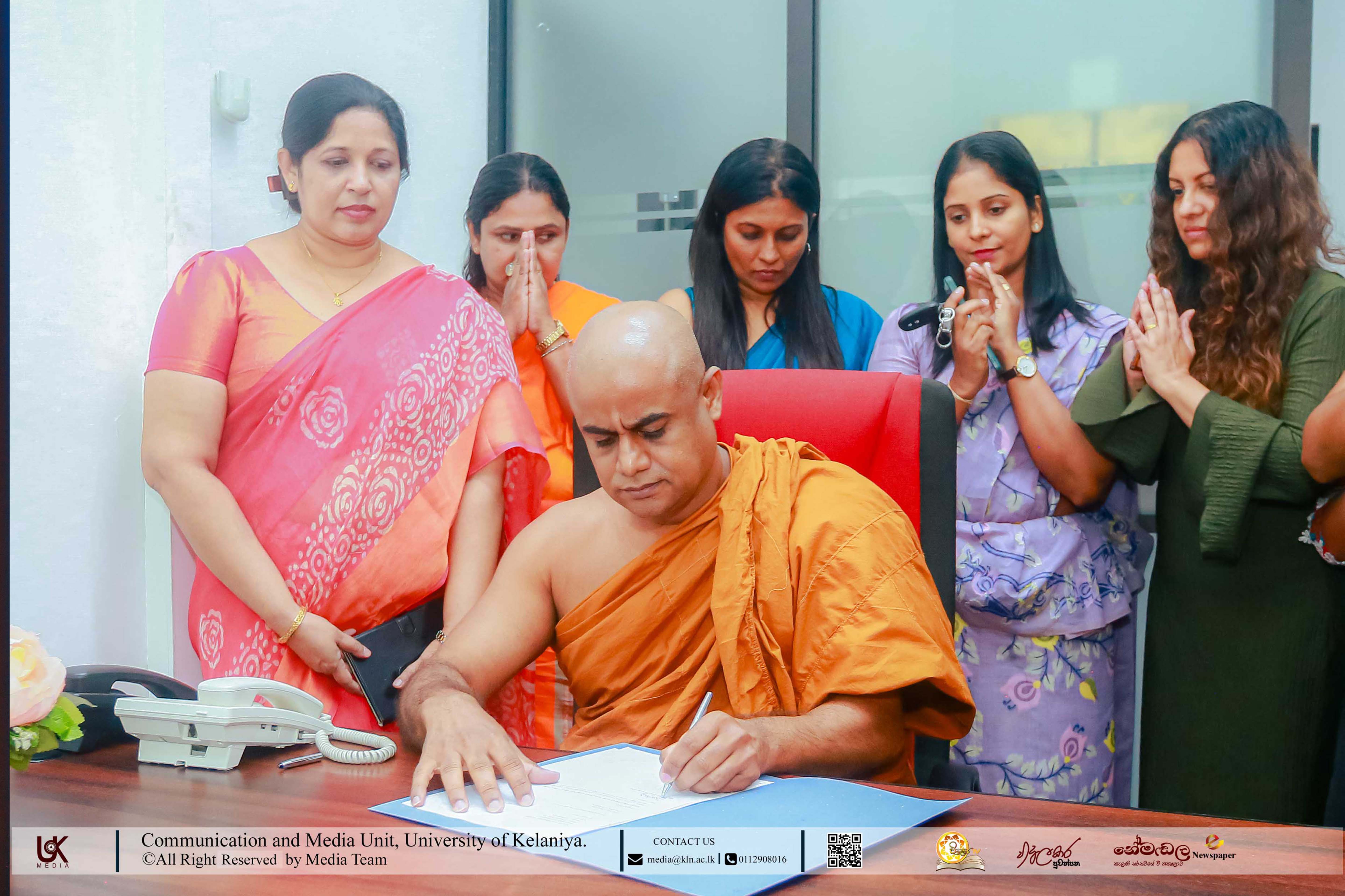 Ven. Dr. Kumbukandana Rewatha Thero Assumes Duties as the New Head of the Department of Philosophy 