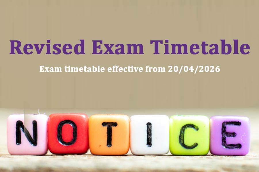 Revised Exam Timetable